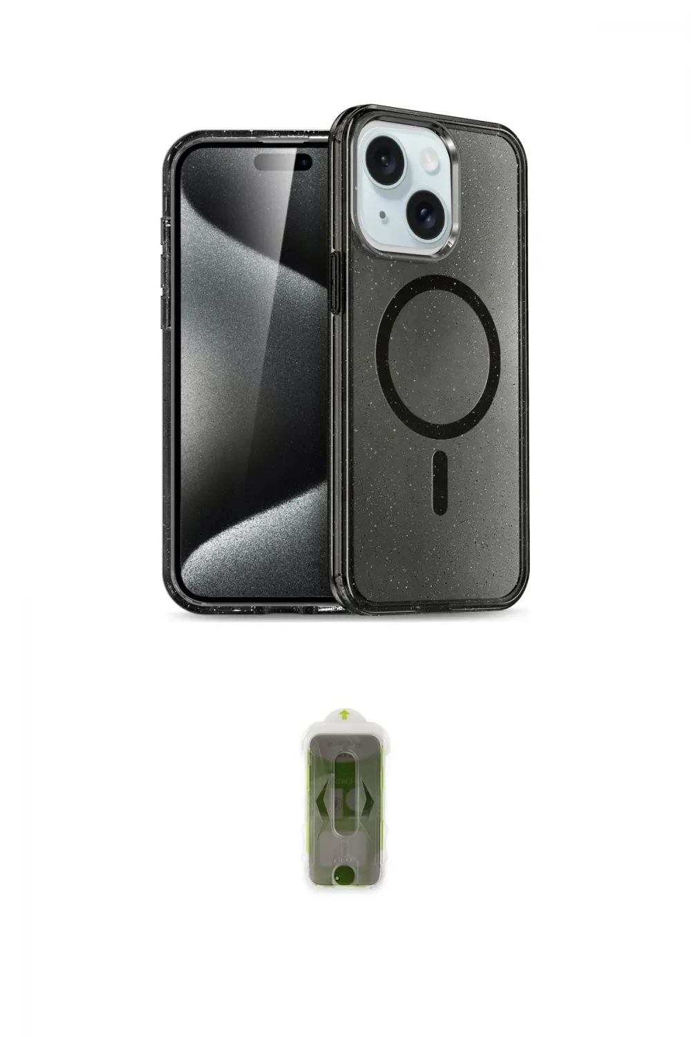 ieg™ iPhone 14 Kılıf Nova Asil Prime - Siyah Joko Magic 5D Hayalet Cam