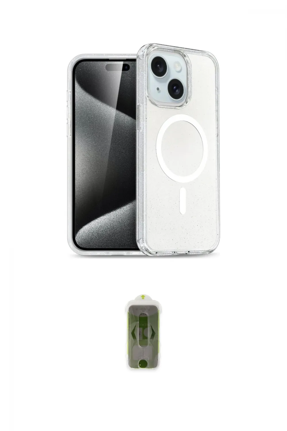 ieg™ iPhone 14 Kılıf Nova Asil Prime - Siyah Joko Magic 5D Hayalet Cam