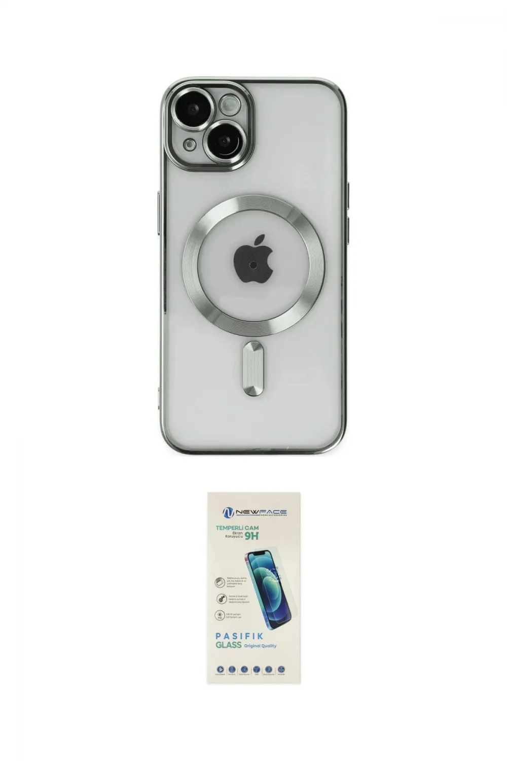 ieg™ iPhone 14 Kılıf Nova Işık Özel Seri - Şeffaf Pasifik Cam Ekran Koruyucu