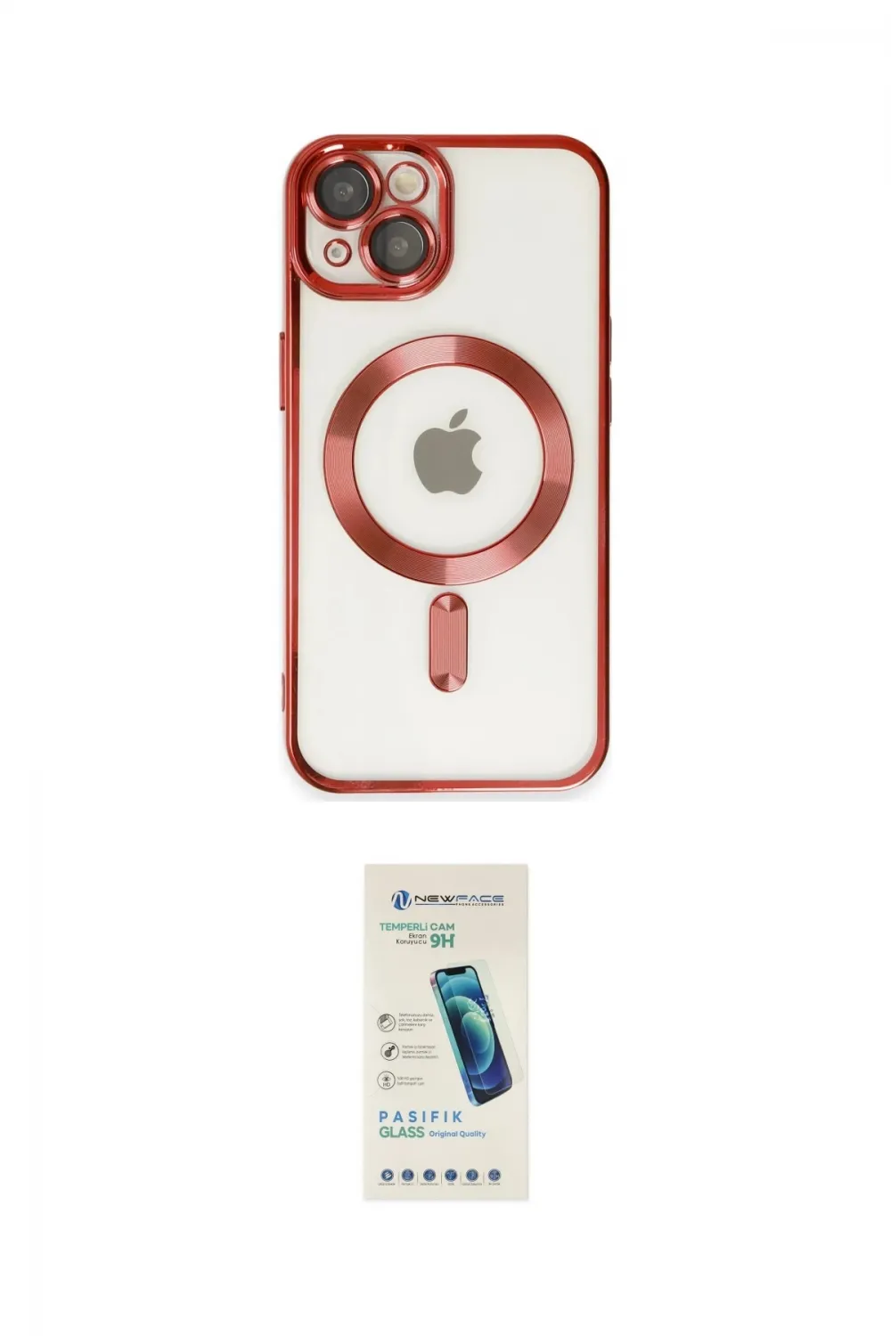 ieg™ iPhone 14 Kılıf Nova Işık Özel Seri - Şeffaf Pasifik Cam Ekran Koruyucu