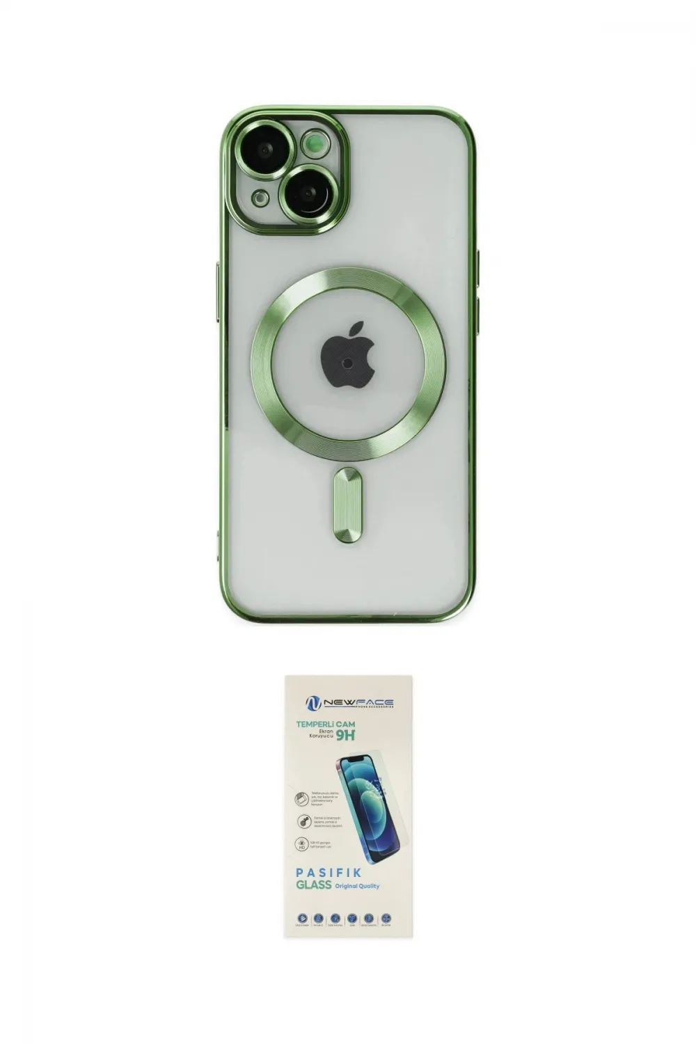 ieg™ iPhone 14 Kılıf Nova Işık Özel Seri - Şeffaf Pasifik Cam Ekran Koruyucu