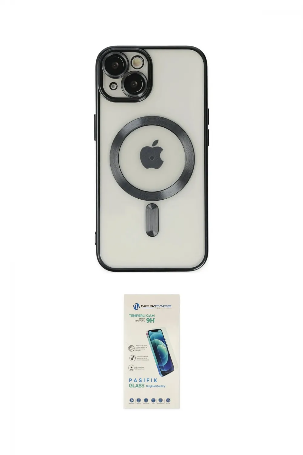 ieg™ iPhone 14 Kılıf Nova Işık Özel Seri - Şeffaf Pasifik Cam Ekran Koruyucu