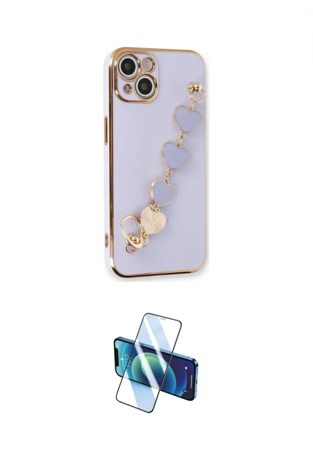 ieg™ iPhone 14 Kılıf Nova Işık Prime - Siyah 3D Antistatik Cam Ekran Koruyucu