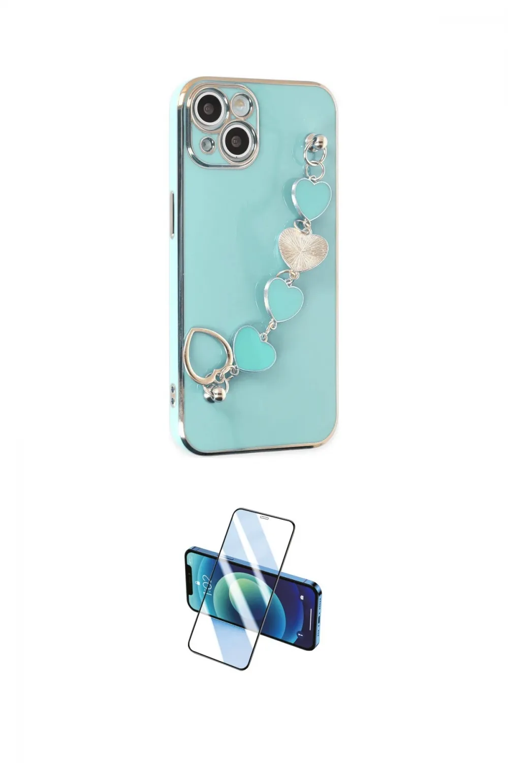 ieg™ iPhone 14 Kılıf Nova Işık Prime - Siyah 3D Antistatik Cam Ekran Koruyucu