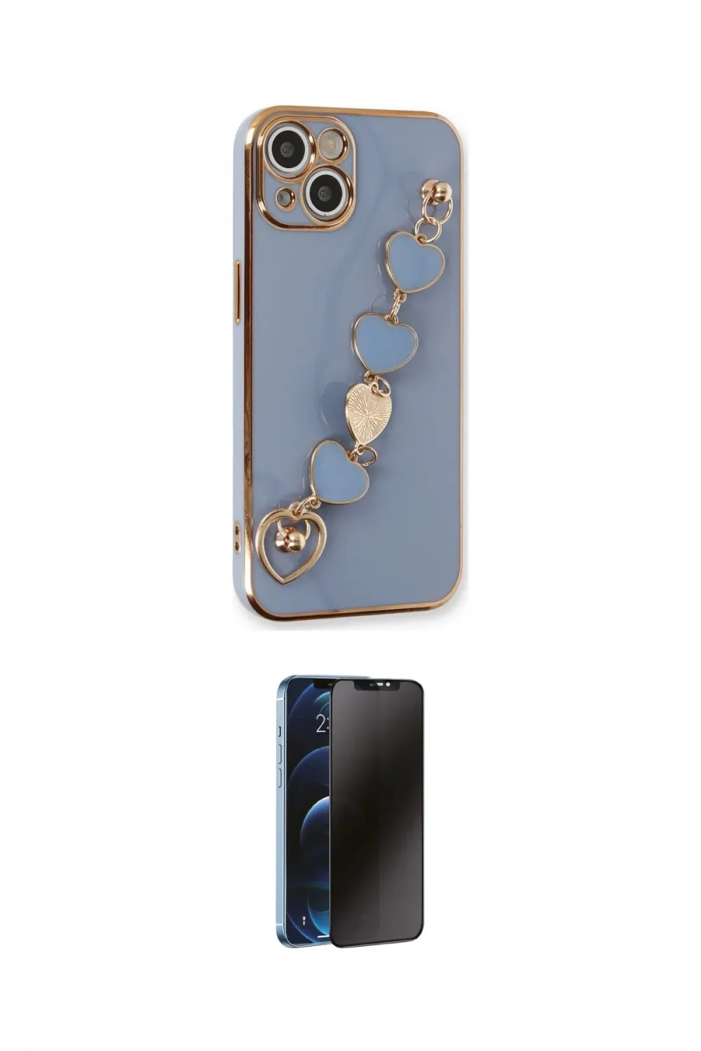ieg™ iPhone 14 Kılıf Nova Işık Prime - Siyah 3D Antistatik Hayalet Cam Ekran Koruyucu