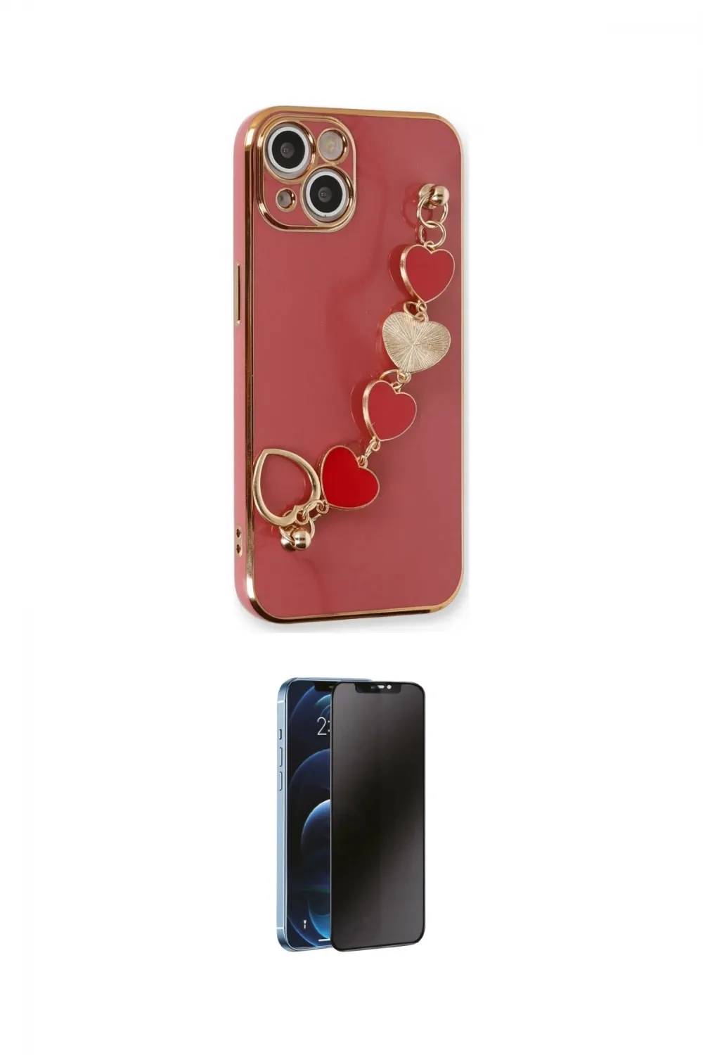ieg™ iPhone 14 Kılıf Nova Işık Prime - Siyah 3D Antistatik Hayalet Cam Ekran Koruyucu