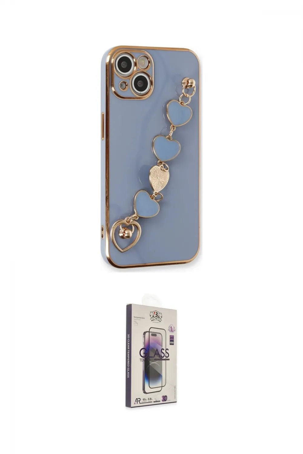 ieg™ iPhone 14 Kılıf Nova Işık Prime - Siyah Bilvis 3D Cam Ekran Koruyucu