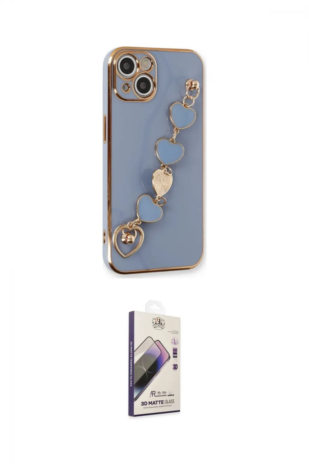 ieg™ iPhone 14 Kılıf Nova Işık Prime - Siyah Bilvis 3D Mat Cam Ekran Koruyucu