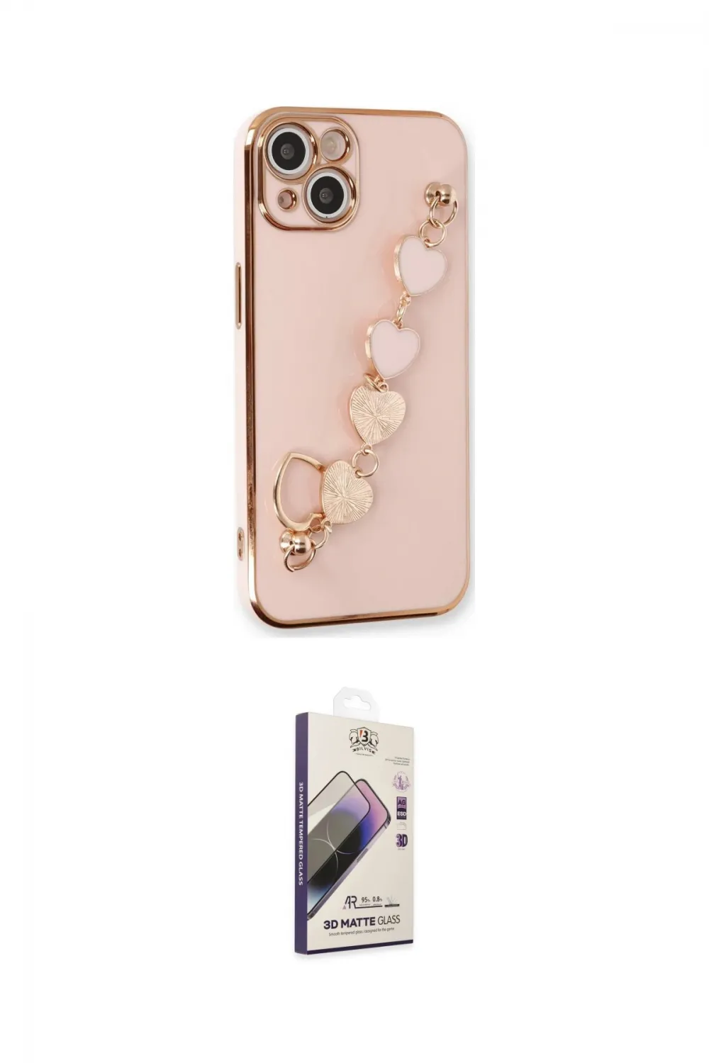 ieg™ iPhone 14 Kılıf Nova Işık Prime - Siyah Bilvis 3D Mat Cam Ekran Koruyucu