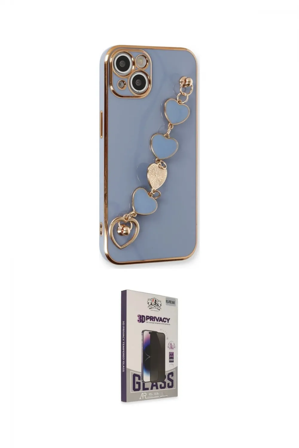 ieg™ iPhone 14 Kılıf Nova Işık Prime - Siyah Bilvis Hayalet Cam Ekran Koruyucu