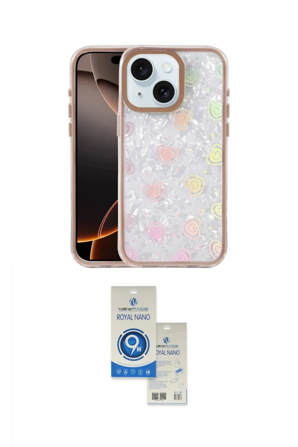 ieg™ iPhone 14 Kılıf Odak Prime - Şeffaf Royal Nano Ekran Koruyucu