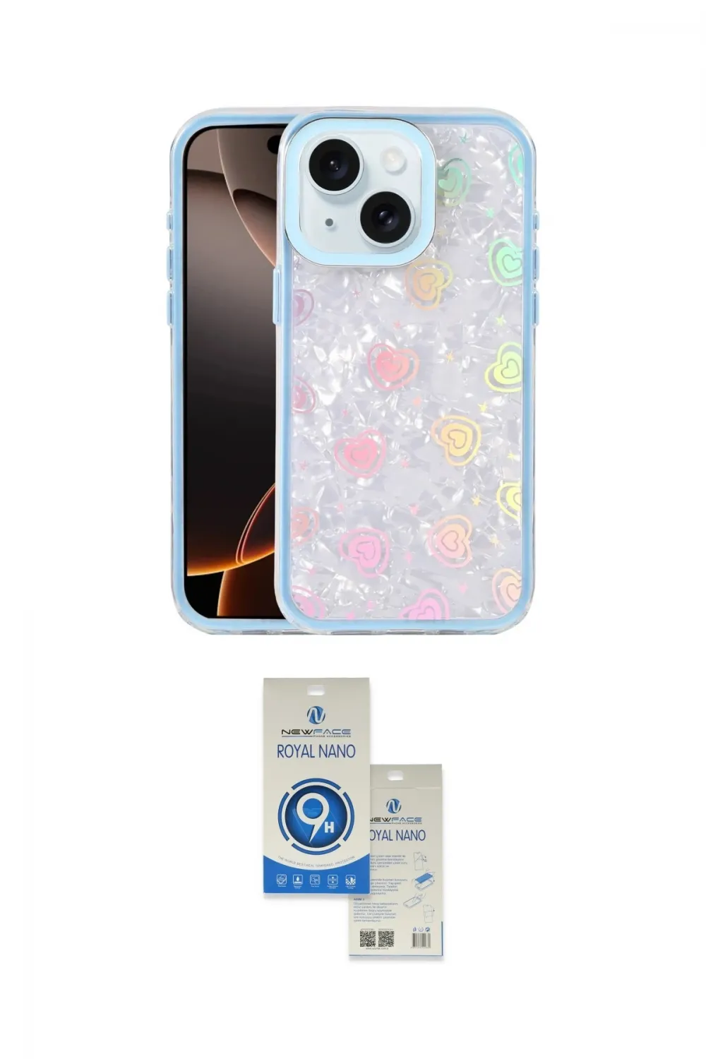 ieg™ iPhone 14 Kılıf Odak Prime - Şeffaf Royal Nano Ekran Koruyucu