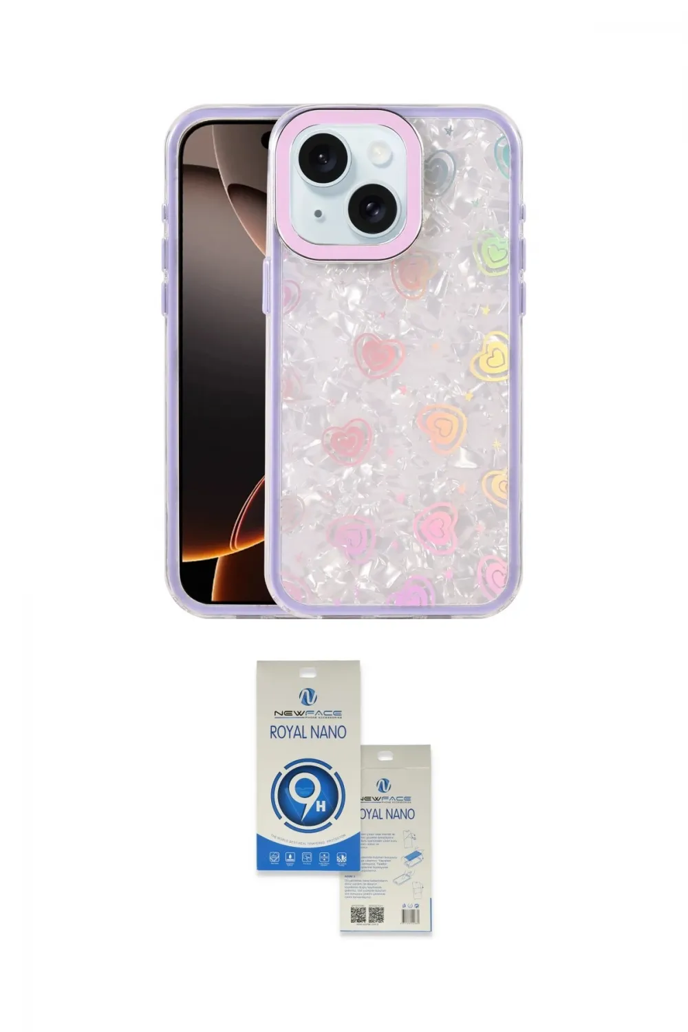 ieg™ iPhone 14 Kılıf Odak Prime - Şeffaf Royal Nano Ekran Koruyucu