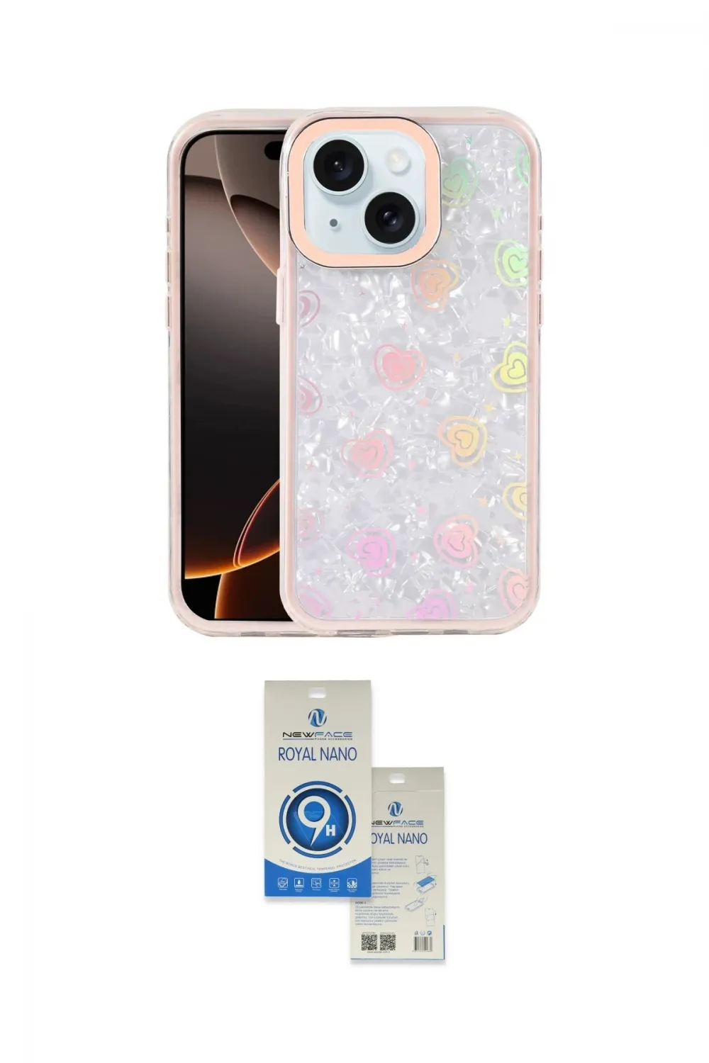 ieg™ iPhone 14 Kılıf Odak Prime - Şeffaf Royal Nano Ekran Koruyucu