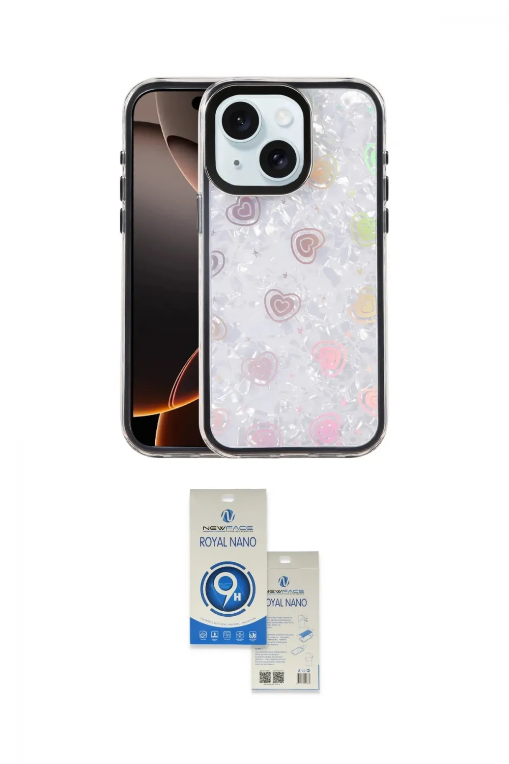 ieg™ iPhone 14 Kılıf Odak Prime - Şeffaf Royal Nano Ekran Koruyucu