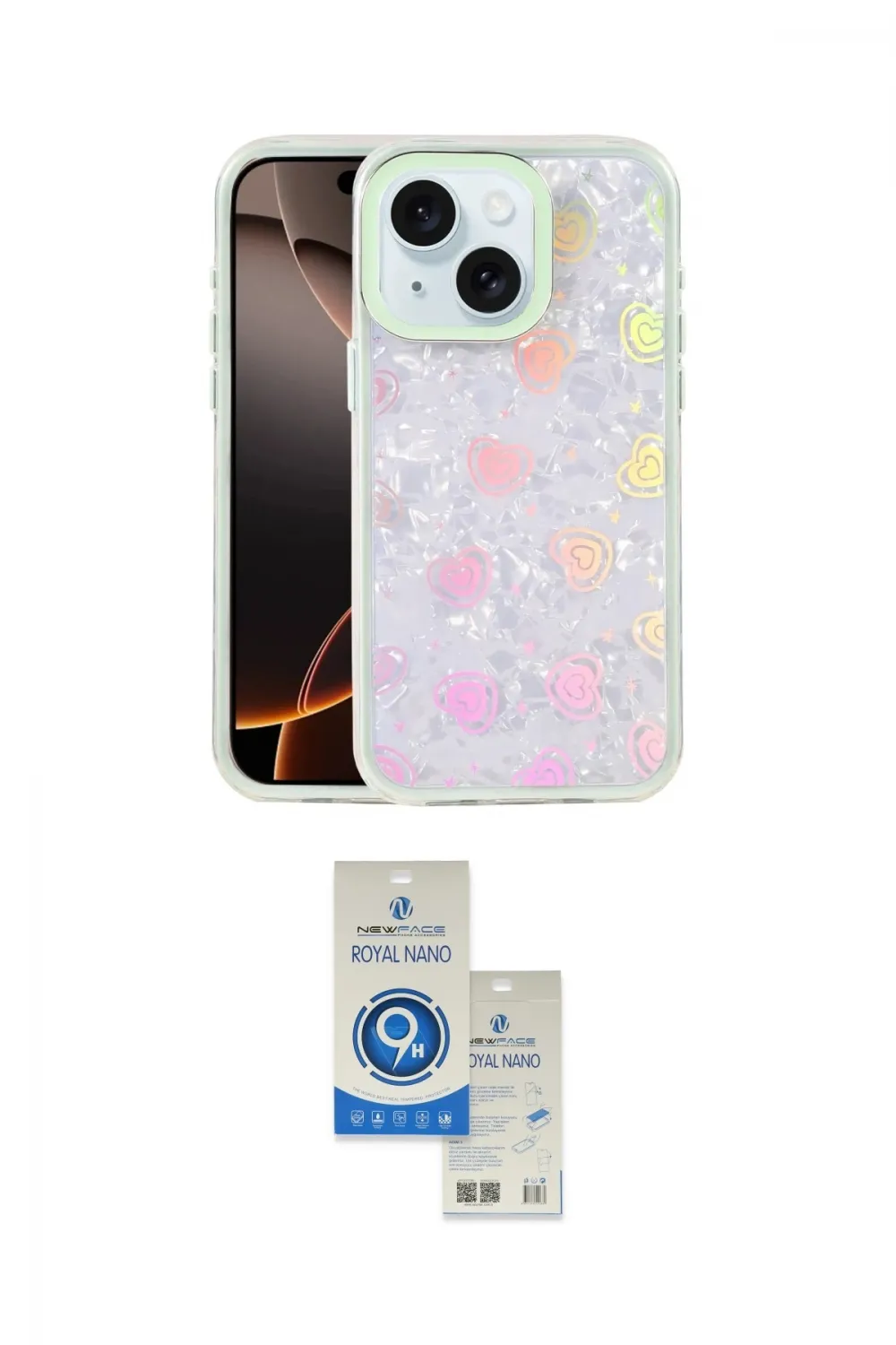 ieg™ iPhone 14 Kılıf Odak Prime - Şeffaf Royal Nano Ekran Koruyucu