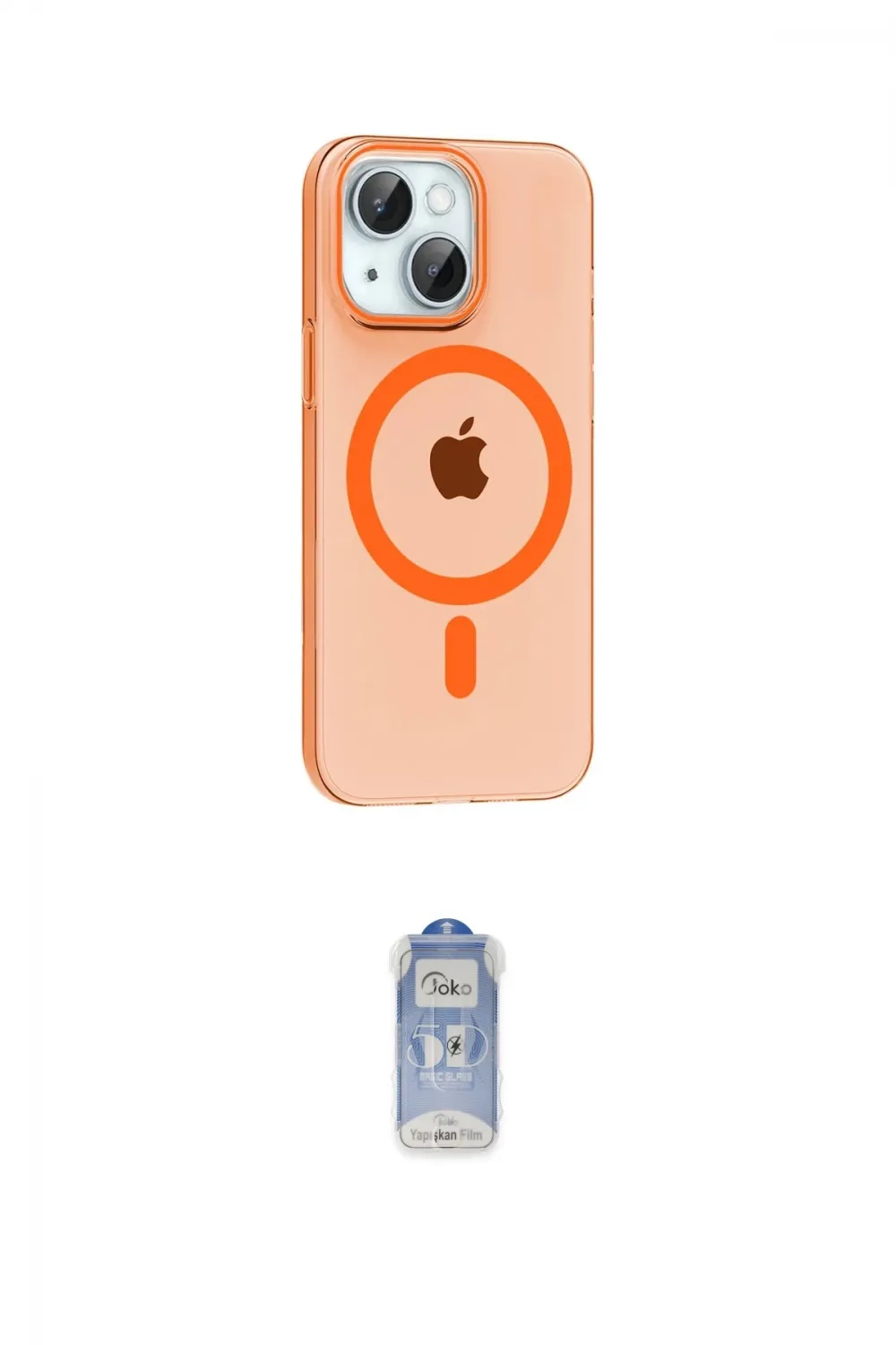 ieg™ iPhone 14 Kılıf Pusula Form Özel Seri - Siyah Joko Magic 5D Cam