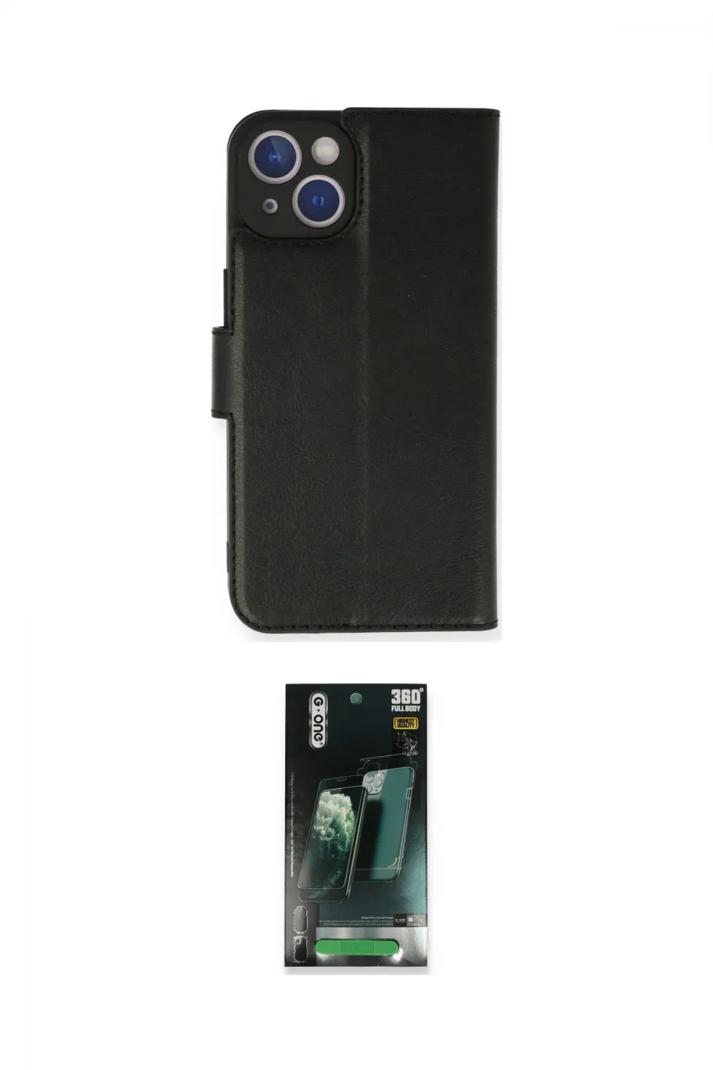 ieg™ iPhone 14 Kılıf Siluet Işık Serisi - Şeffaf 360 Full Body Arka Koruyucu