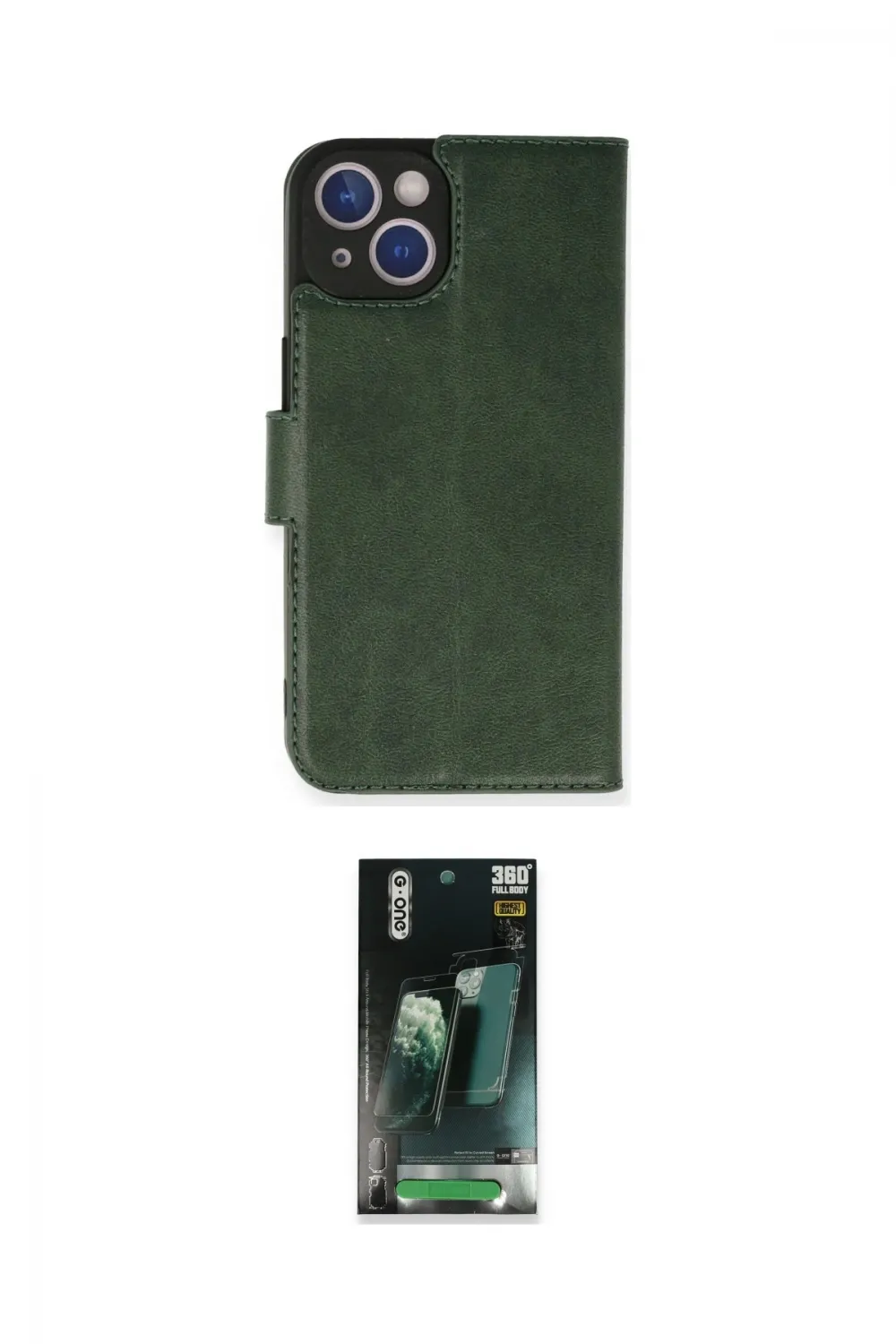 ieg™ iPhone 14 Kılıf Siluet Işık Serisi - Şeffaf 360 Full Body Arka Koruyucu