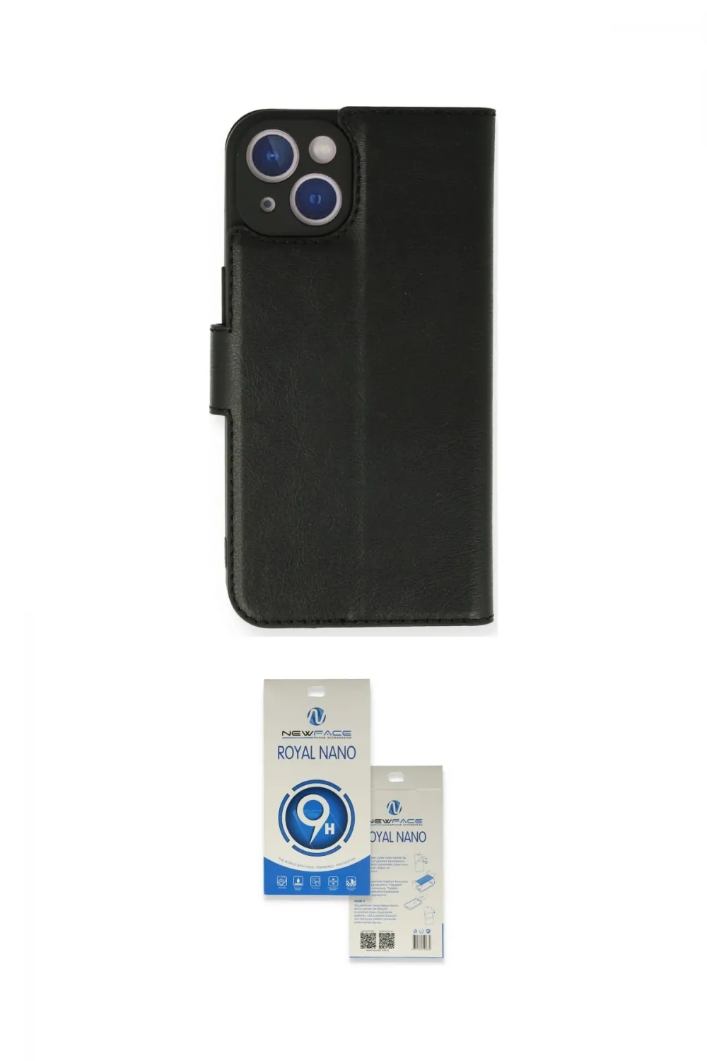 ieg™ iPhone 14 Kılıf Siluet Işık Serisi - Şeffaf Royal Nano Ekran Koruyucu