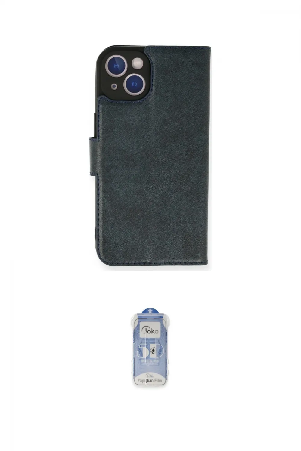 ieg™ iPhone 14 Kılıf Siluet Işık Serisi - Siyah Joko Magic 5D Cam