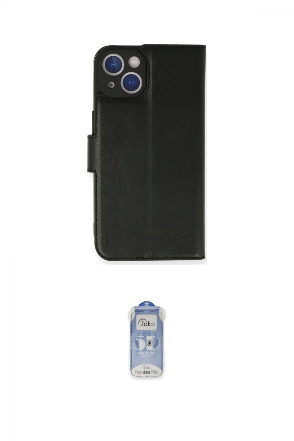 ieg™ iPhone 14 Kılıf Siluet Işık Serisi - Siyah Joko Magic 5D Cam