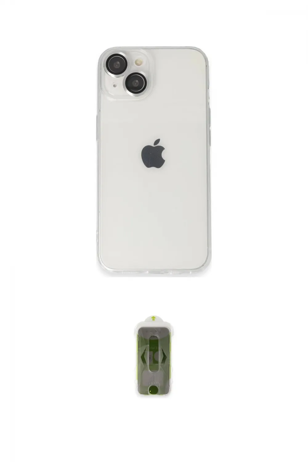 ieg™ iPhone 14 Kılıf Ufuk Minimal Özel Seri - Siyah Joko Magic 5D Hayalet Cam
