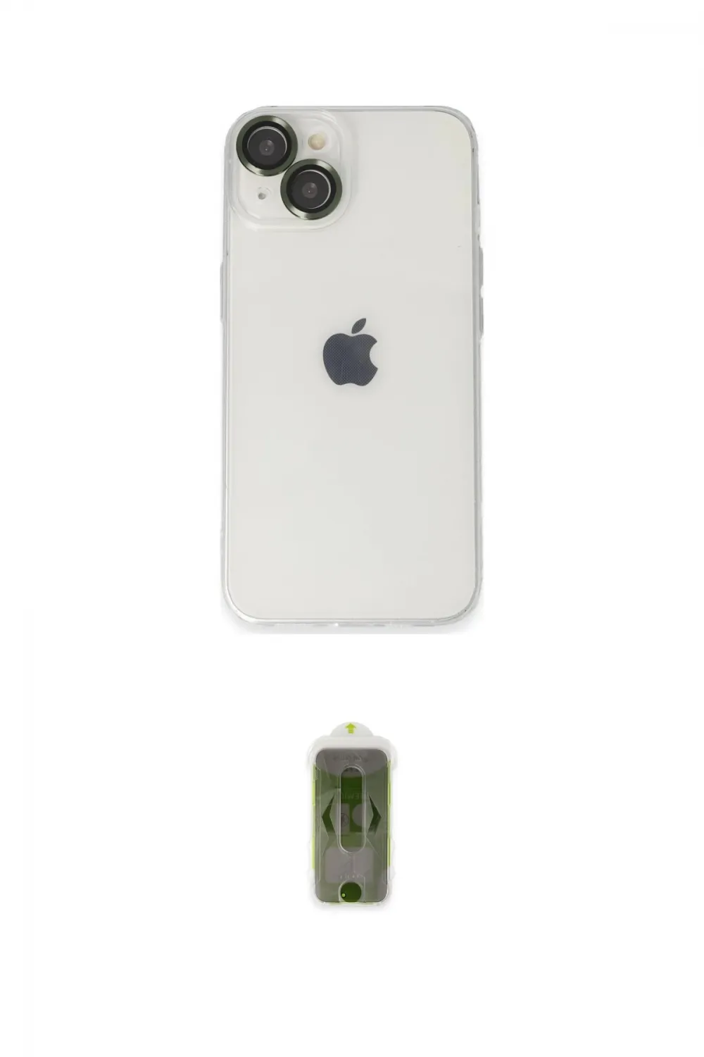 ieg™ iPhone 14 Kılıf Ufuk Minimal Özel Seri - Siyah Joko Magic 5D Hayalet Cam