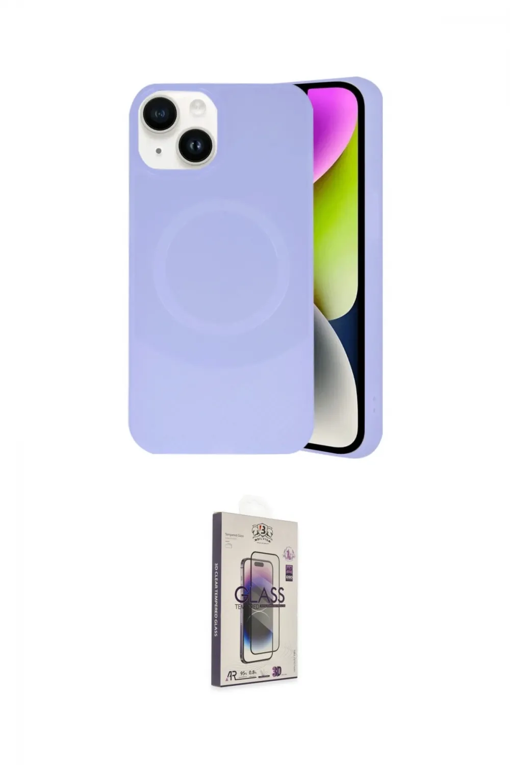 ieg™ iPhone 14 Kılıf Ufuk Serisi - Siyah Bilvis 3D Cam Ekran Koruyucu