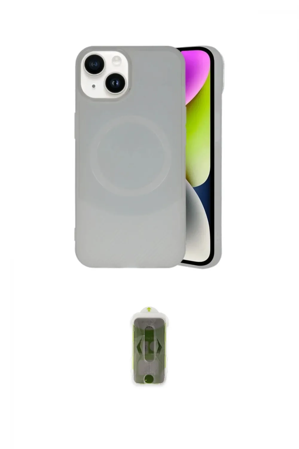 ieg™ iPhone 14 Kılıf Ufuk Serisi - Siyah Joko Magic 5D Hayalet Cam