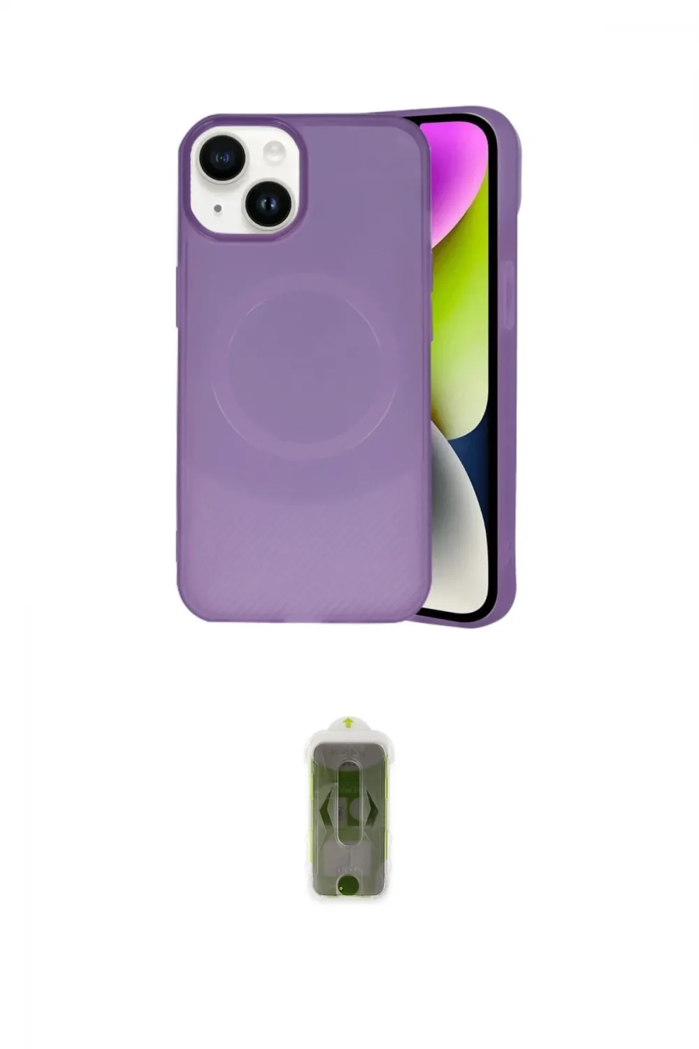 ieg™ iPhone 14 Kılıf Ufuk Serisi - Siyah Joko Magic 5D Hayalet Cam