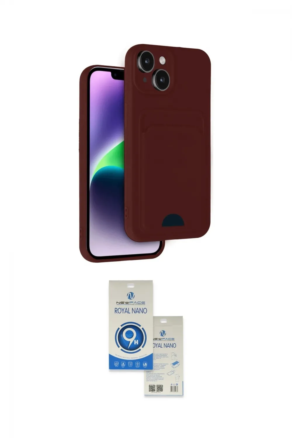 ieg™ iPhone 14 Kılıf Vadi Çizgi Prime - Şeffaf Royal Nano Ekran Koruyucu