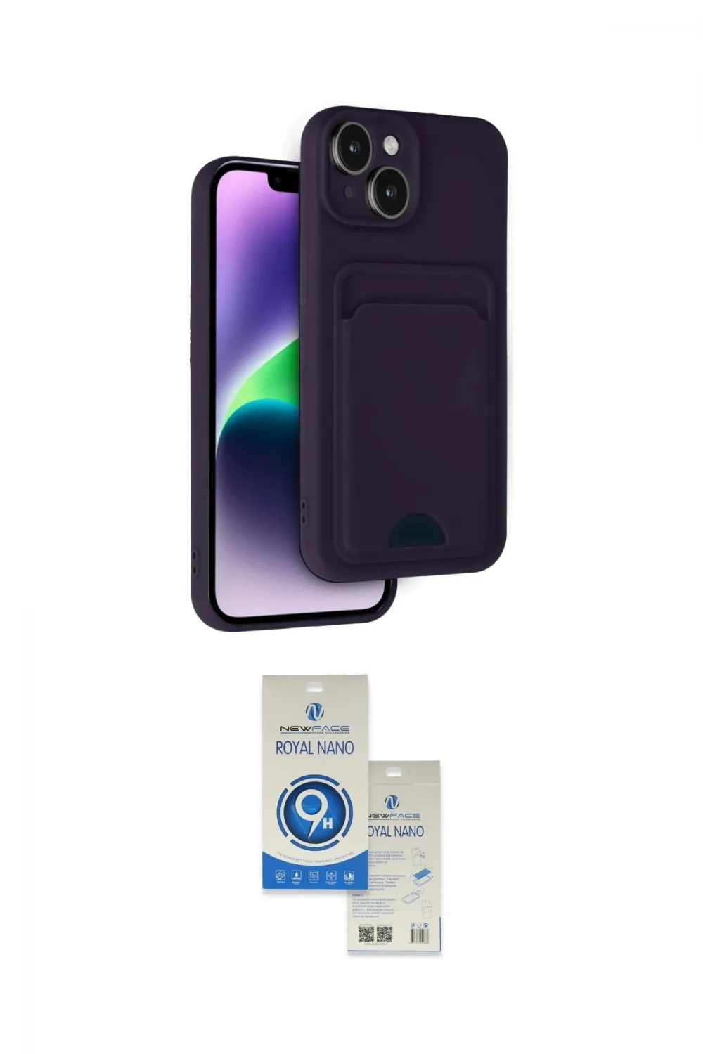 ieg™ iPhone 14 Kılıf Vadi Çizgi Prime - Şeffaf Royal Nano Ekran Koruyucu