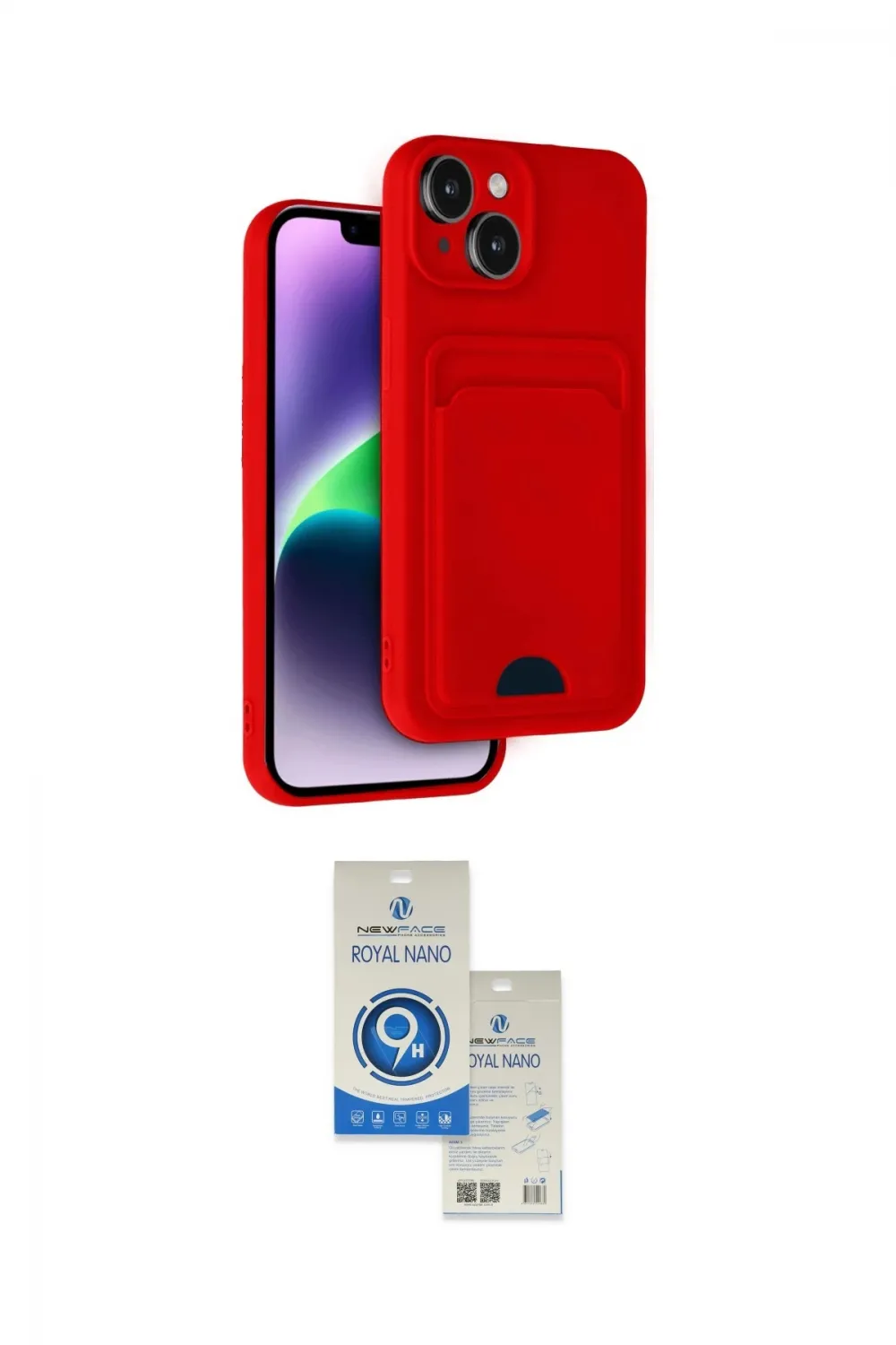 ieg™ iPhone 14 Kılıf Vadi Çizgi Prime - Şeffaf Royal Nano Ekran Koruyucu