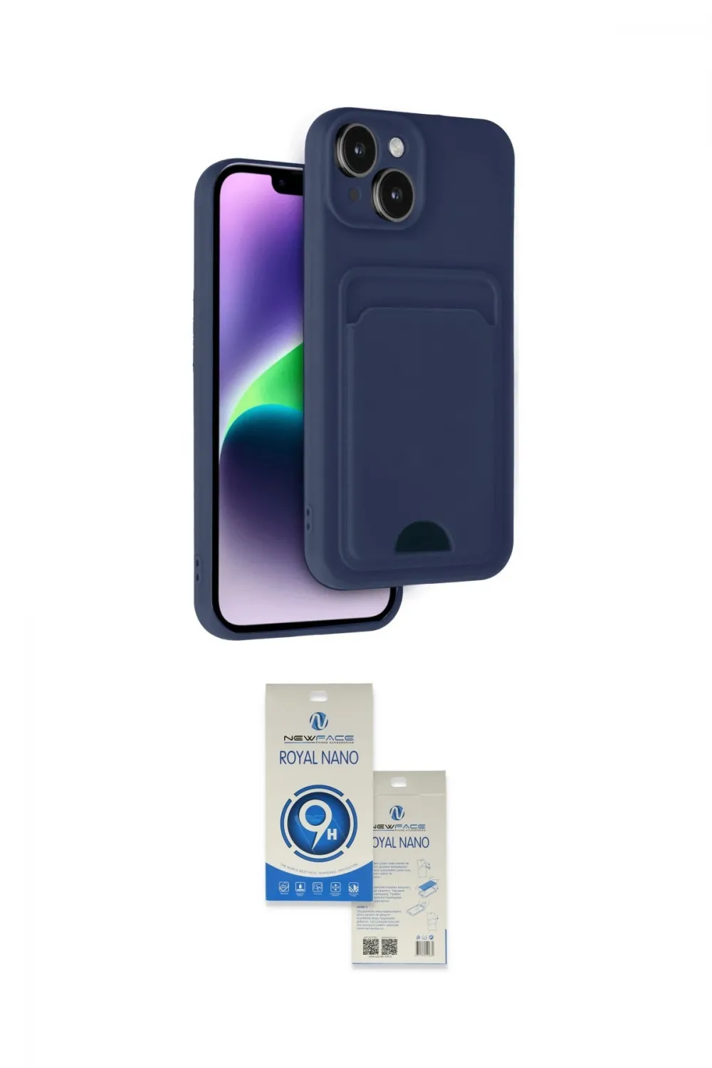 ieg™ iPhone 14 Kılıf Vadi Çizgi Prime - Şeffaf Royal Nano Ekran Koruyucu