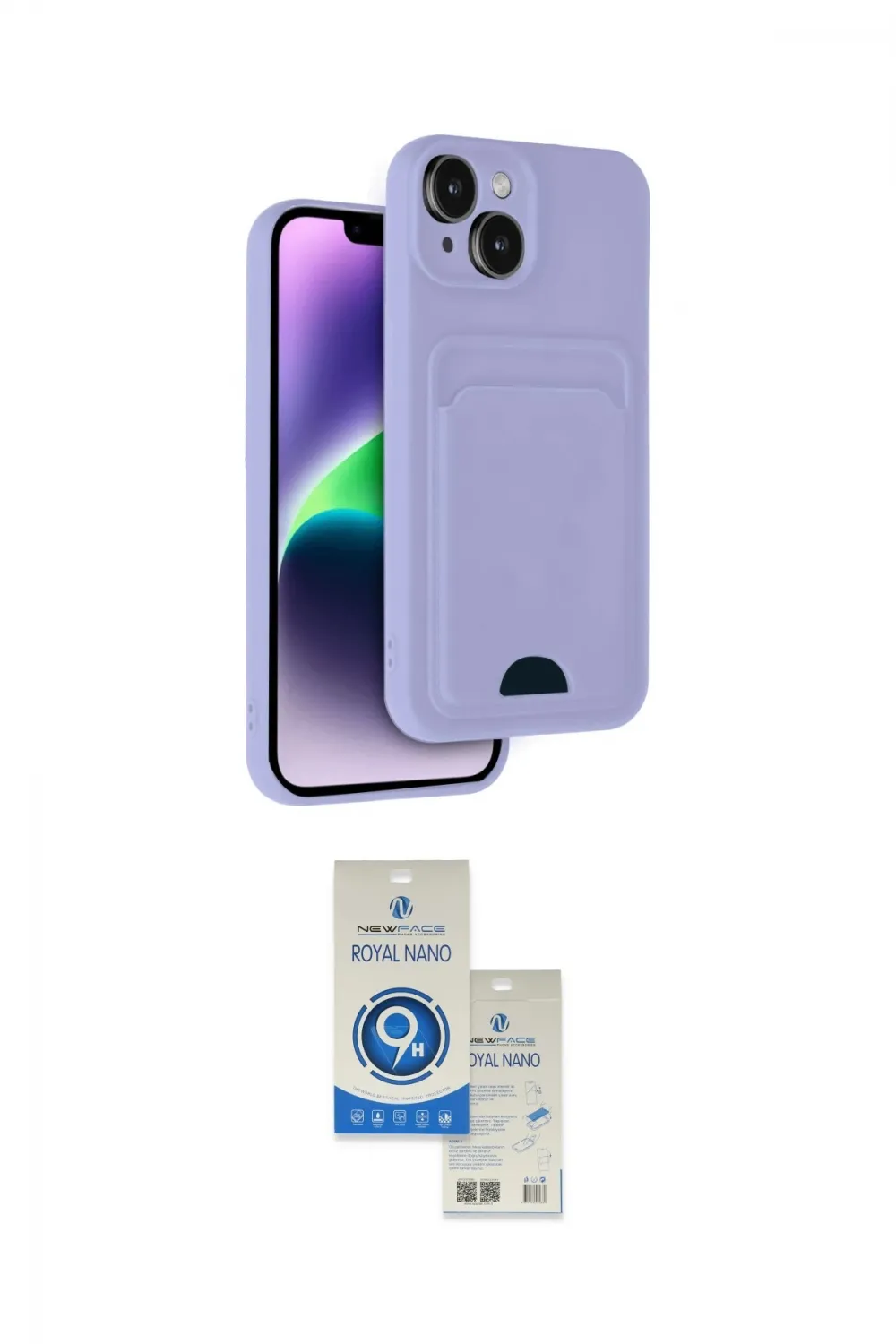 ieg™ iPhone 14 Kılıf Vadi Çizgi Prime - Şeffaf Royal Nano Ekran Koruyucu