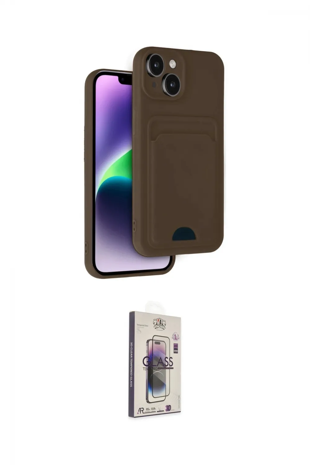 ieg™ iPhone 14 Kılıf Vadi Çizgi Prime - Siyah Bilvis 3D Cam Ekran Koruyucu