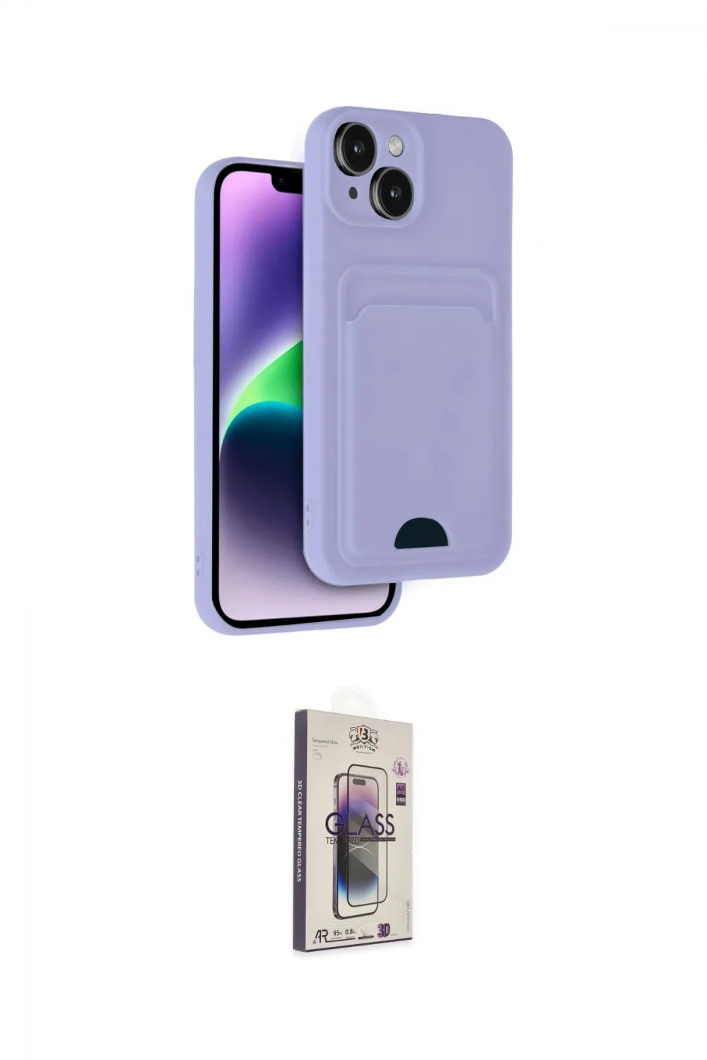 ieg™ iPhone 14 Kılıf Vadi Çizgi Prime - Siyah Bilvis 3D Cam Ekran Koruyucu