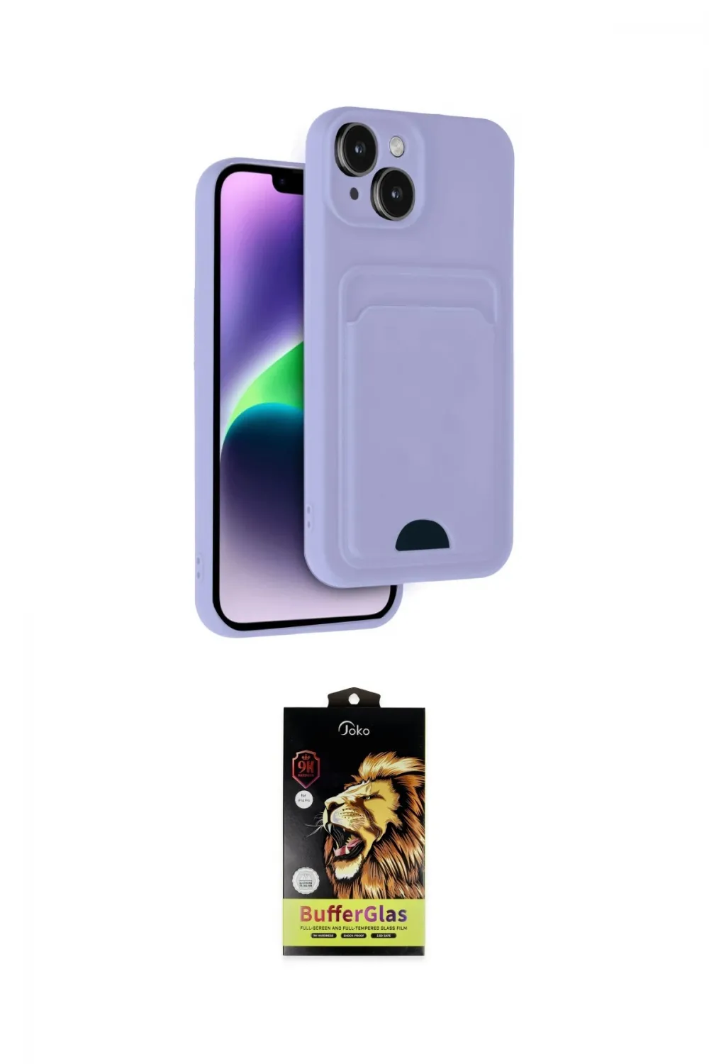 ieg™ iPhone 14 Kılıf Vadi Çizgi Prime - Siyah Buffer Cam Ekran Koruyucu