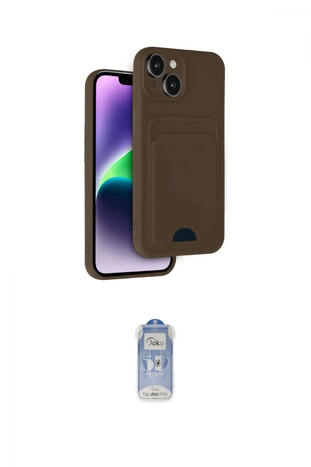 ieg™ iPhone 14 Kılıf Vadi Çizgi Prime - Siyah Joko Magic 5D Cam