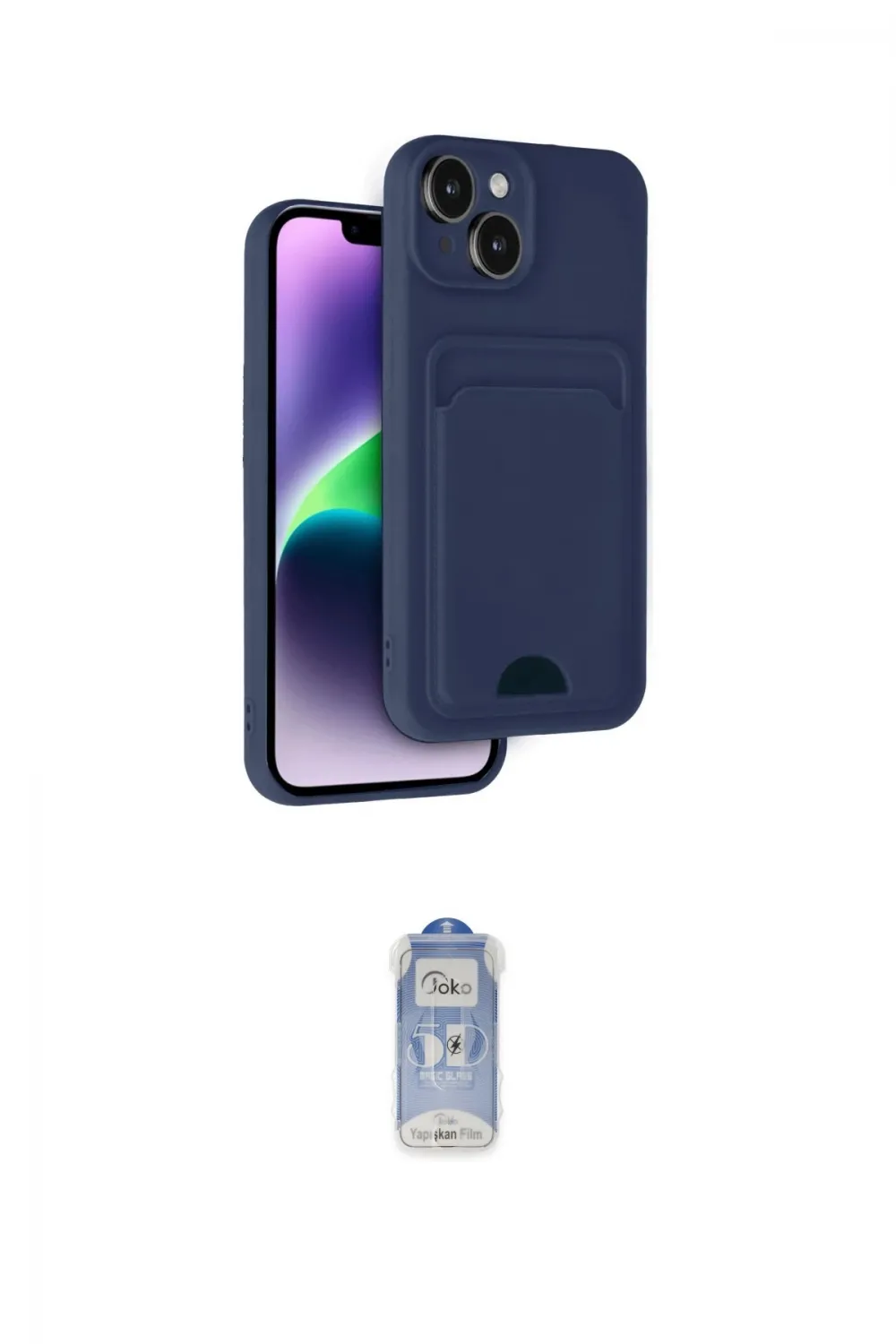 ieg™ iPhone 14 Kılıf Vadi Çizgi Prime - Siyah Joko Magic 5D Cam