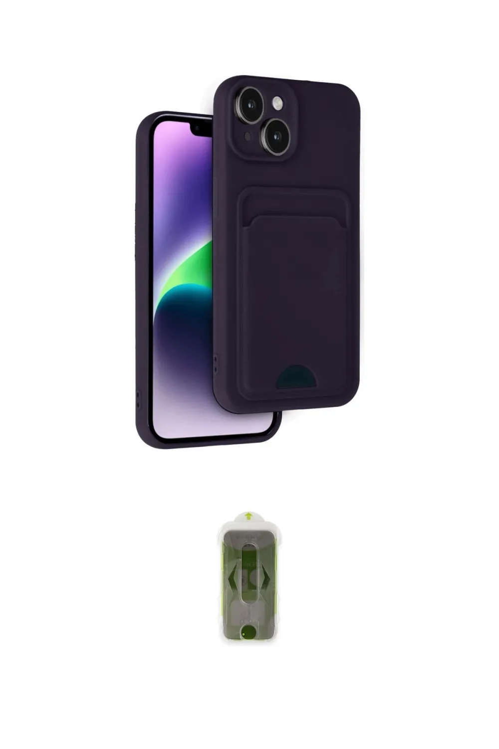 ieg™ iPhone 14 Kılıf Vadi Çizgi Prime - Siyah Joko Magic 5D Hayalet Cam