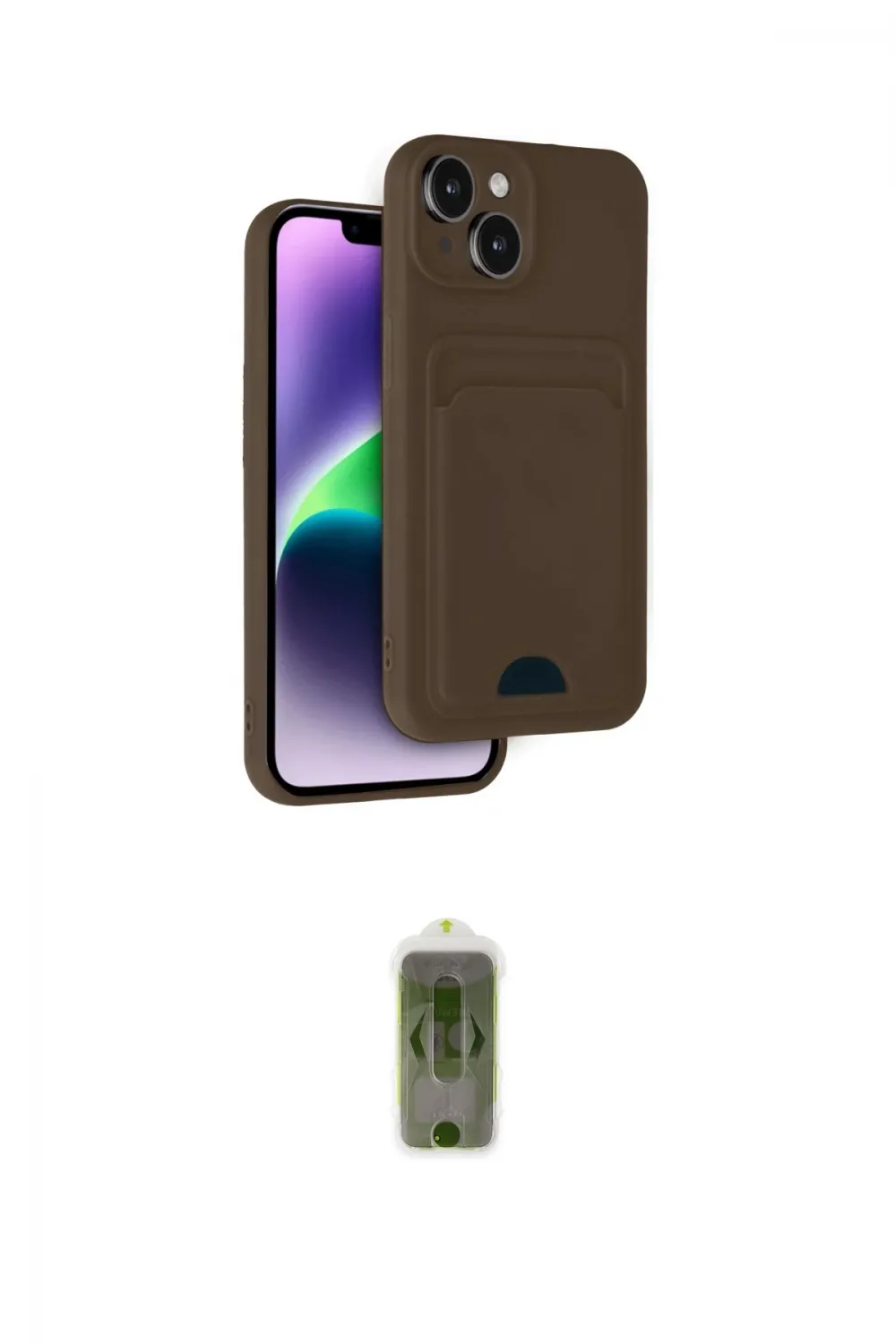 ieg™ iPhone 14 Kılıf Vadi Çizgi Prime - Siyah Joko Magic 5D Hayalet Cam