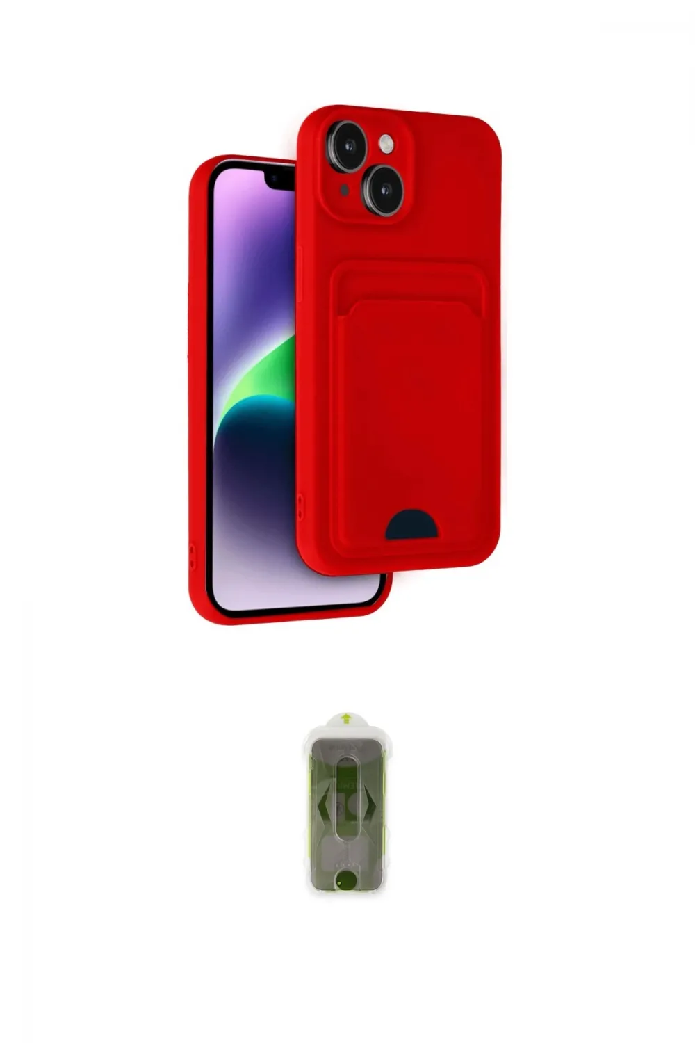 ieg™ iPhone 14 Kılıf Vadi Çizgi Prime - Siyah Joko Magic 5D Hayalet Cam