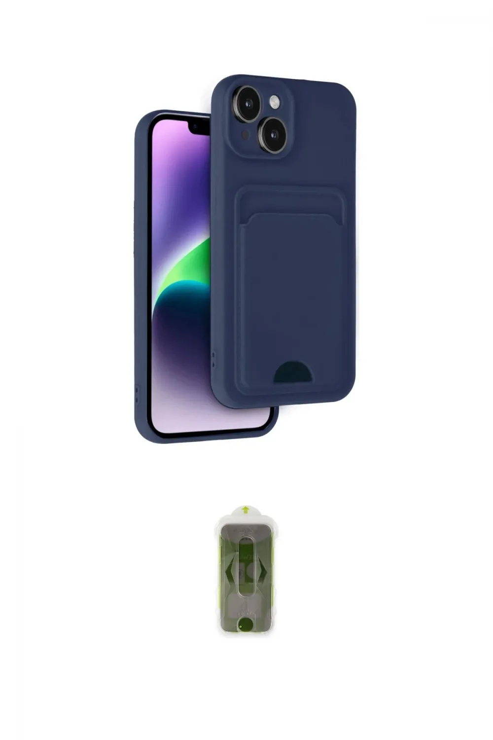 ieg™ iPhone 14 Kılıf Vadi Çizgi Prime - Siyah Joko Magic 5D Hayalet Cam