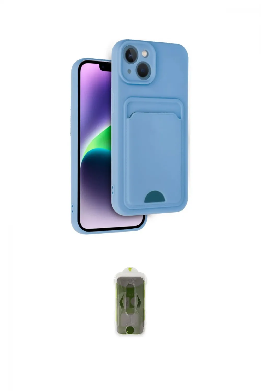 ieg™ iPhone 14 Kılıf Vadi Çizgi Prime - Siyah Joko Magic 5D Hayalet Cam