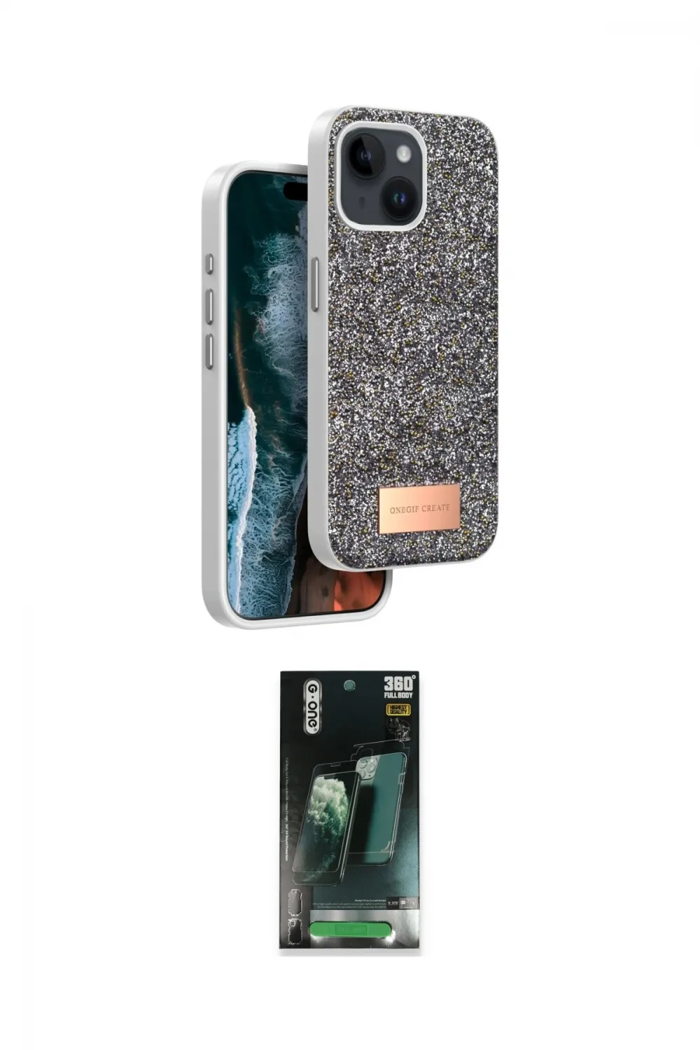 ieg™ iPhone 14 Kılıf Vadi Klasik Serisi - Şeffaf 360 Full Body Arka Koruyucu
