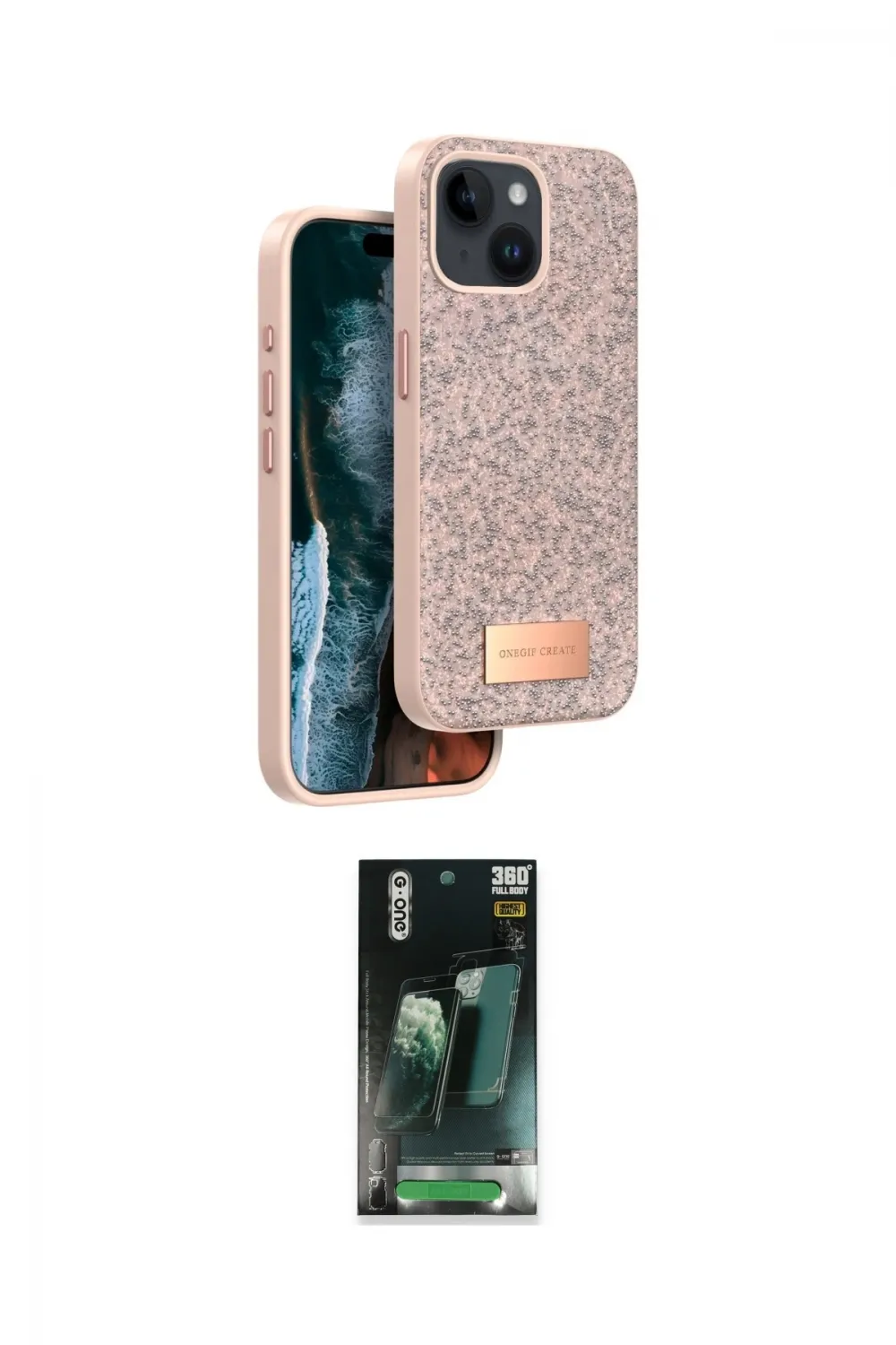 ieg™ iPhone 14 Kılıf Vadi Klasik Serisi - Şeffaf 360 Full Body Arka Koruyucu