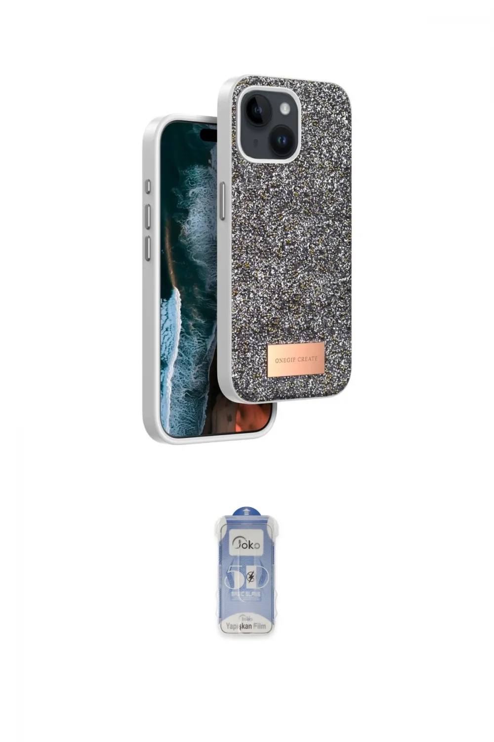 ieg™ iPhone 14 Kılıf Vadi Klasik Serisi - Siyah Joko Magic 5D Cam
