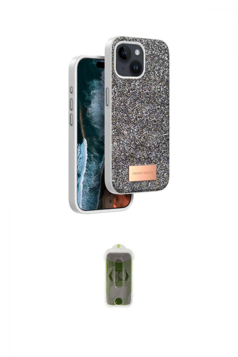 ieg™ iPhone 14 Kılıf Vadi Klasik Serisi - Siyah Joko Magic 5D Hayalet Cam